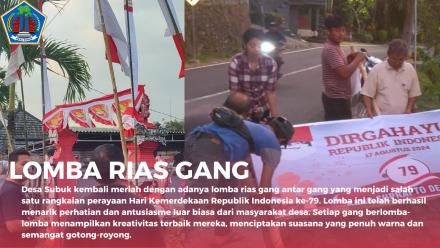 Antusiasme Masyarakat dalam Lomba Rias Gang Antar Gang di Desa Subuk